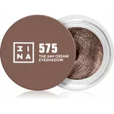 3INA The 24H Cream Eyeshadow kremasto sjenilo za oči nijansa 575 Brown 3 ml