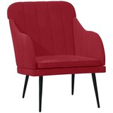  Fotelj vinsko rdeč 63x76x80 cm žamet, (20929518) | Shoptok.si
