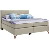 postelja boxspring 180 cm x 200 cm , tekstil bež