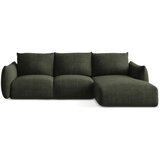 Makamii Zelena sklopiva kutna garnitura (s desnim kutom/s ležaljkom) Leila – | shoptok.hr