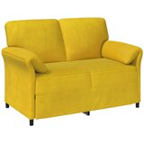 SOFA za dvije osobe Žuta 138 x 83 x 95 cm Baršun | Eponuda.com