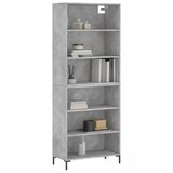  Visoka komoda siva betona 69,5x32,5x180 cm konstruirano drvo | shoptok.hr