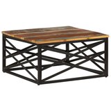 vidaXL stolić za kavu 68 x 68 x 35 cm od masivnog obnovljenog drva Cijene