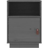  Noćni ormarići 2 kom sivi 40 x 34 x 55 cm od masivne borovine | shoptok.hr