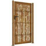  Vrtna vrata 100x200 cm Corten čelik dizajn od bambusa | shoptok.hr