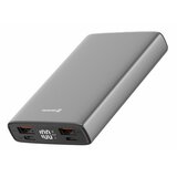 Swissten Dodatna baterija - Power Bank 10000mAh, USB, USB-C, microSD, aluminij | shoptok.hr