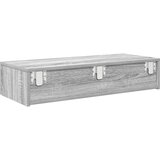 vidaXL Stenska polica s predali siva sonoma 80x33x17 cm inženirski les | Shoptok.si