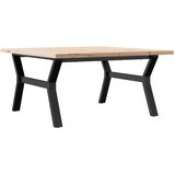  Stolić za kavu Y-oblika 90x90x45,5 cm od borovine i čelik | Eponuda.com