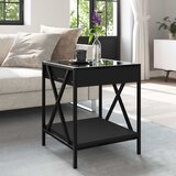 Stolić za kavu s beskonačnim LED svjetlima crni 40x40x49 cm | shoptok.hr