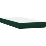 Box Spring krevet s madracem tamnozeleni 80x220 cm baršun | shoptok.hr