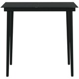  5-dijelni vrtni blagovaonski set s jastucima crni | shoptok.hr