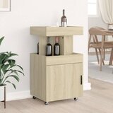 Barska kolica boja hrasta sonome 50x41x89 cm konstruirano drvo | Eponuda.com