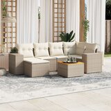 vidaXL 7-dijelni set vrtnih sofa od poliratana s jastucima bež | shoptok.hr