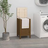 vidaXL Kutija za rublje boja meda 44 x 44 x 76 cm od masivne borovine | shoptok.hr