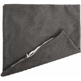  Presvlaka za jastuk 2 pcs HEERLEN Tamnosiva 80 x 80 cm Kord | shoptok.hr