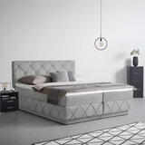Premium Living Postelja Boxspring Cordoba, Svetlo Siva, 180x200 | Shoptok.si