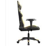  igraća stolica crno-zlatna od umjetne kože | shoptok.hr