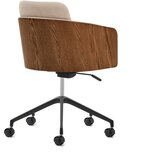 Kave Home Smeđa podstavljena uredska stolica Madai – | shoptok.hr