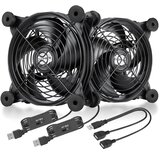 UPHERE 120 mm usb ventilator za hlajenje elektronskih naprav - set 2 kosa odprta embalaža Cene