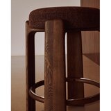 Kave Home Rjav/v temni naravni barvi barsko stol iz masivnega jesena (višina sedeža 65 cm) Granite – | Shoptok.si