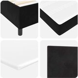  Okvir kreveta s madracem crni 200x200 cm baršun | shoptok.hr