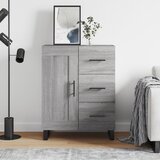 vidaXL Komoda siva sonoma 69,5x34x90 cm inženirski les | Shoptok.si