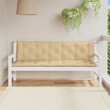  Jastuci za vrtnu klupu 2 kom svjetlosivi 180x50x7 cm tkanine | shoptok.hr