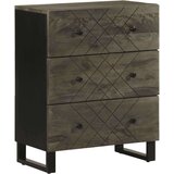 vidaXL Komoda 2 kom crna 60x33x75 cm Puno drvo Mango | shoptok.hr