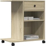  Stalak za pisač s kotačima boja hrasta sonome 60 x 40 x 68,5 cm | shoptok.hr