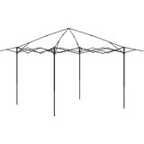 Gazebo s 4 bočne strane 2,6 x 2,6 m Svjetlosiva i antracit | shoptok.hr