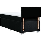 vidaXL Box spring postelja z vzmetnico črn 90x190 cm blago | Shoptok.si