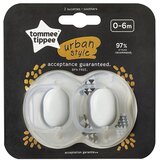 Tommee Tippee Urban Silikonska Duda, 0-6 mesecev, Nevtralna, 2 kosa, (22072540) Cene