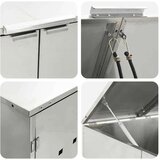  Skladištenje kanti za 3 kante Srebrno 340 x 77.5 x 115.5 cm | shoptok.hr