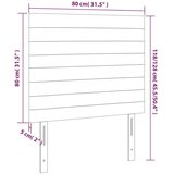  Posteljno vzglavje temno sivo 80x5x118/128 cm žamet, (20933589) | Shoptok.si