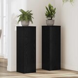  Stalak za biljke 2 pcs Crni hrast 25 x 25 x 80 cm | shoptok.hr