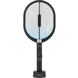 3v1 aku. električni lopar UV LED uničevalec insektov črn