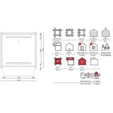 Male kuće Vanjska sauna MASKU 210 × 217 cm sa šindrom | shoptok.hr