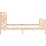 Okvir kreveta s uzglavljem 180 x 200 cm od masivnog drva | Eponuda.com