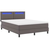  Krevet s opruga kutije Siva 140 x 200 cm Umjetna koža | shoptok.hr