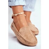 EVENTO Women's Beige Suede Morreno Moccasins Cene