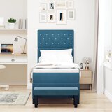  Krevet s opruga kutije Tamno plava 200 x 80 cm Baršun | shoptok.hr