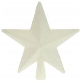  Novogodišnji vrh za jelku zvezda 19cm bela | ePonuda.com