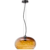 Kave Home Jantarna steklena viseča svetilka s steklenim senčilom ø 40 cm Balma – | Shoptok.si