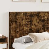  Krevetna konstrukcija s pohranom i uzglavljem Dimljeni hrast Smeđa 135 x 190 cm | Shoptok.si