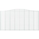  Lučne gabionske košare 2 kom 400x30x200/220cm pocinčano željezo | shoptok.hr