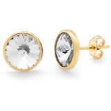 Victoria Cruz basic gold mindjuše sa swarovski kristalom ( a2520-07dt ) Cene