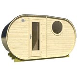 Male kuće Vanjska sauna HANKO 400 × 235 cm – bez završnog krovnog pokrova | shoptok.hr