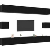 vidaXL Komplet TV omaric 8 pcs Črni hrast 100 x 30 x 30 cm, (5000068925) | Shoptok.si
