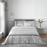 Catherine Lansfield Sivi satenski prekrivač za bračni krevet 240x260 cm – Cijene