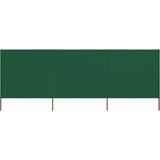  Vjetrobran s 3 panela od tkanine 400 x 120 cm zeleni | shoptok.hr